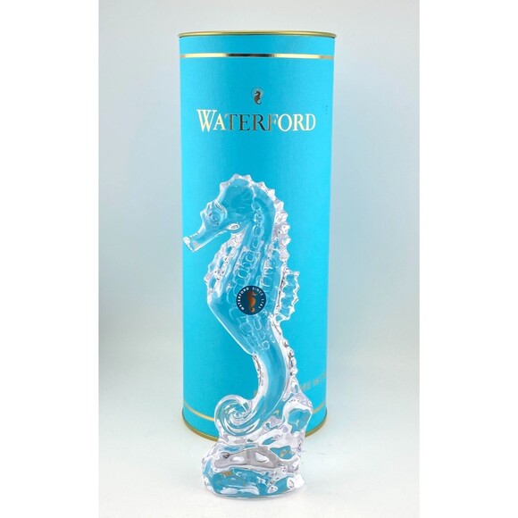 NIB Waterford Crystal Seahorse Collectible Decorative Paperweight Figurine w/Box - Picture 1 of 8